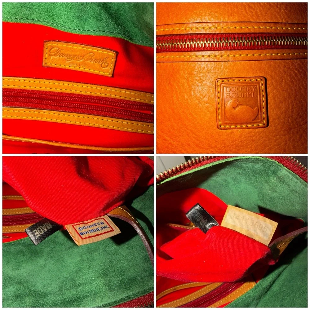 Dooney & Bourke Florentine Leather Medium Zip Hobo Shoulder Bag - Picture 3 of 16